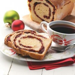 Cranberry-Swirl Cornmeal Loaves