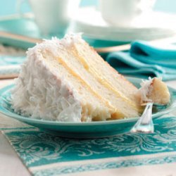 Lemon-Filled Coconut Cake