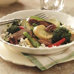 Pecan Vegetable-Rice Medley