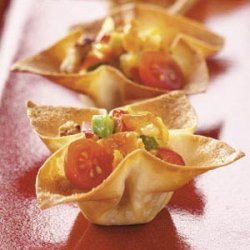 Spicy Sausage Wonton Stars