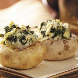 Spinach Artichoke-Stuffed Mushrooms