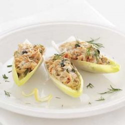 Salmon Salad-Stuffed Endive Leaves