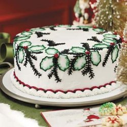 Festive Holly Cake