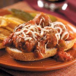 Open-Faced Meatball Subs