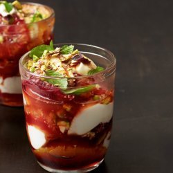 Orange and Yogurt Parfaits with Red Wine Caramel