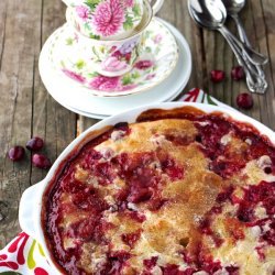 Easy Cranberry & Apple Cake