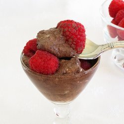 Chocolate Mousse with Raspberries