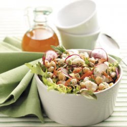 Chickpea Crab Salad with Citrus Vinaigrette