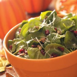 Pumpkin Seed Spinach Salad