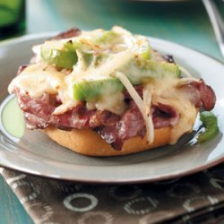 Open-Faced Cheesesteak Sandwiches