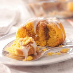 Streusel Pumpkin Sweet Rolls