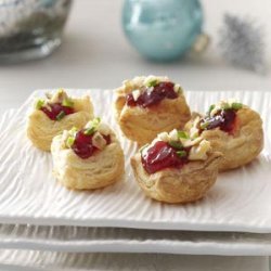 Brie Cherry Pastry Cups