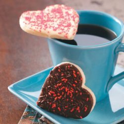 Chocolate-Frosted Heart Cookies