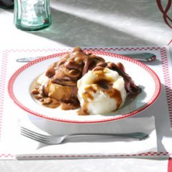 Deli Roast Beef Sandwiches with Mashed Potatoes