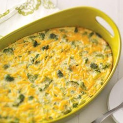 Makeover Broccoli Cheddar Brunch Bake