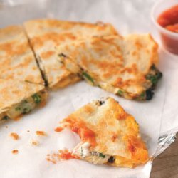 Three-Cheese Quesadillas