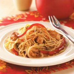 Asian Chicken with Pasta