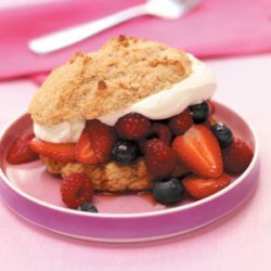 Spiced Triple Berry Shortcakes