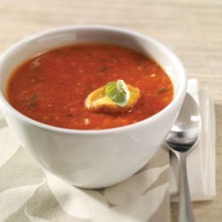 Roasted Tomato Soup with Fresh Basil for 2