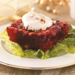 Spiced Cranberry-Chutney Gelatin Salad