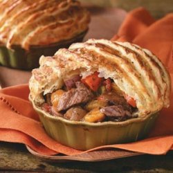 Herbed Beef Stew with Puff Pastry