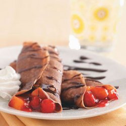 Chocolate-Fruit Crepes