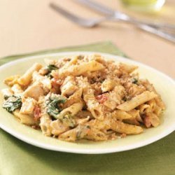 Pesto-Chicken Penne Casseroles