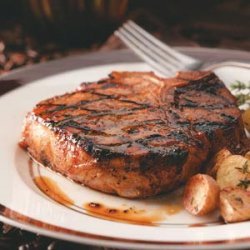 Coffee-Molasses Marinated Pork Chops