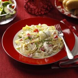 Chicken and Artichoke Fettuccine Alfredo