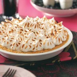 Raspberry Baked Alaska Pie