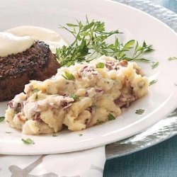 Garlic, Bacon & Stilton Mashed Potatoes