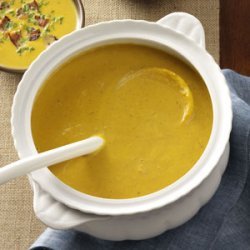 Pumpkin Bisque with Smoked Gouda