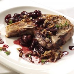 Pork Chops with Cherry Sauce