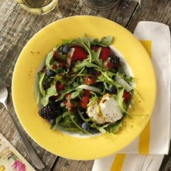 Arugula Salad with Berry Dressing