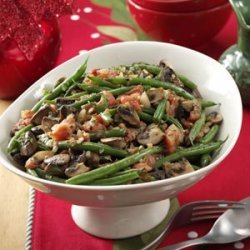 Portobello & Green Bean Saute