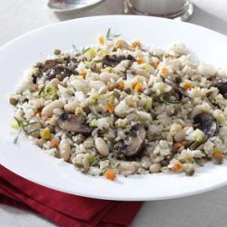 Lentil White Bean Pilaf