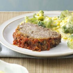 Italian Mushroom Meat Loaf