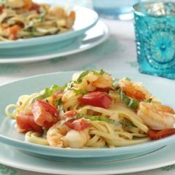 Tomato Shrimp Fettuccine