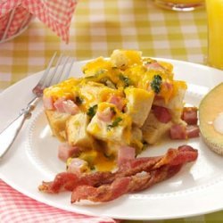 Chili & Cheese Ham Strata