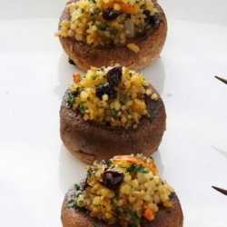 Moroccan Stuffed Mushrooms