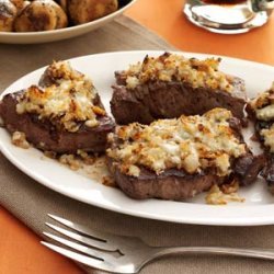 Blue Cheese-Crusted Sirloin Steaks