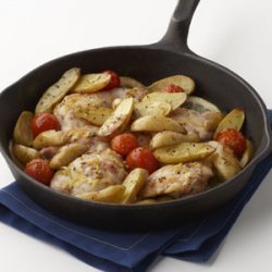 Skillet-Roasted Lemon Chicken with Potatoes