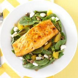 Salmon Spinach Salad