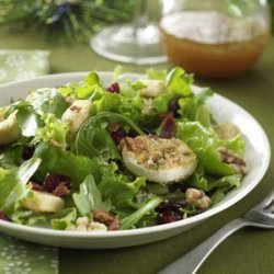 Green Salad with Baked Goat Cheese