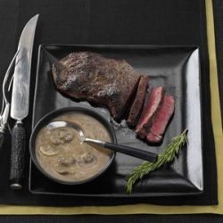 Sirloin Steak with Rich Mushroom Gravy