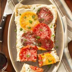 Grilled Cheese & Tomato Flatbreads