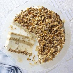 Nutty Caramel Ice Cream Cake