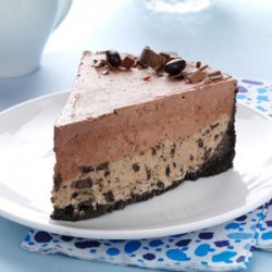 Chocolate-Coffee Bean Ice Cream Cake