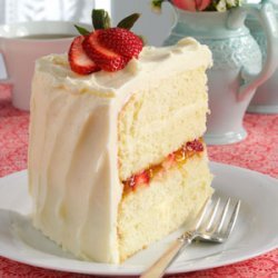 Vanilla Bean Cake with White Chocolate Ganache