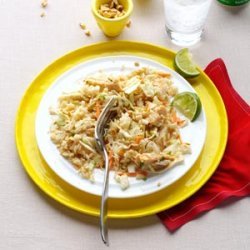 Chicken & Rice Salad with Peanut Sauce